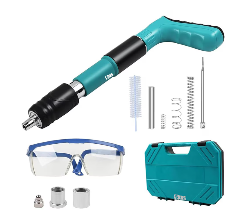 Pachet 1: Pistol Manual Pentru Fixarea Cuielor Pe Perete + Set Cuie Tip Ciuperca Pentru Pistol Cu Autopropulsare 100 Bucati+CADOU SURPRIZA