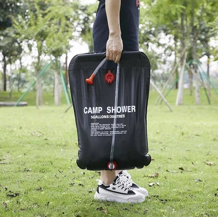 PACHET 14: PACHET ANTI CALDURA: Mini Aer Portabil + Kit Terasa 20m + Dus Solar 20L