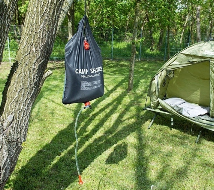PACHET 14: PACHET ANTI CALDURA: Mini Aer Portabil + Kit Terasa 20m + Dus Solar 20L