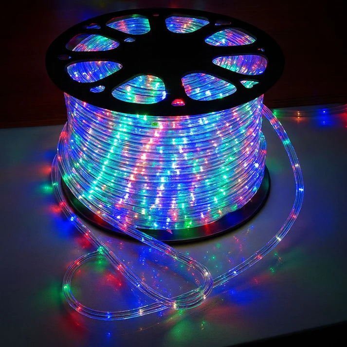 PACHET 26: Instalatie Tip Furtun Luminos 20m + Instalatie Tip Rola 100m Multicolor + 2 x Instalatie Tip Turturi 12m Multicolor + Cadou Surpriza